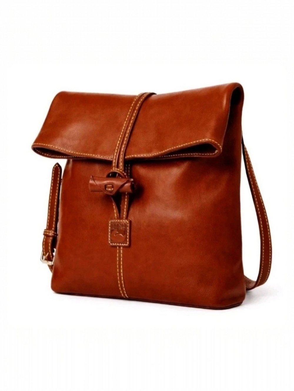 Medium Toggle Crossbody Chestnut Italian Leather - Picture 2 of 16